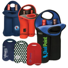 2016new Style Customized Neoprene Bottle Holder for Double Bottle, Neoprene Wine Bottle Cooler